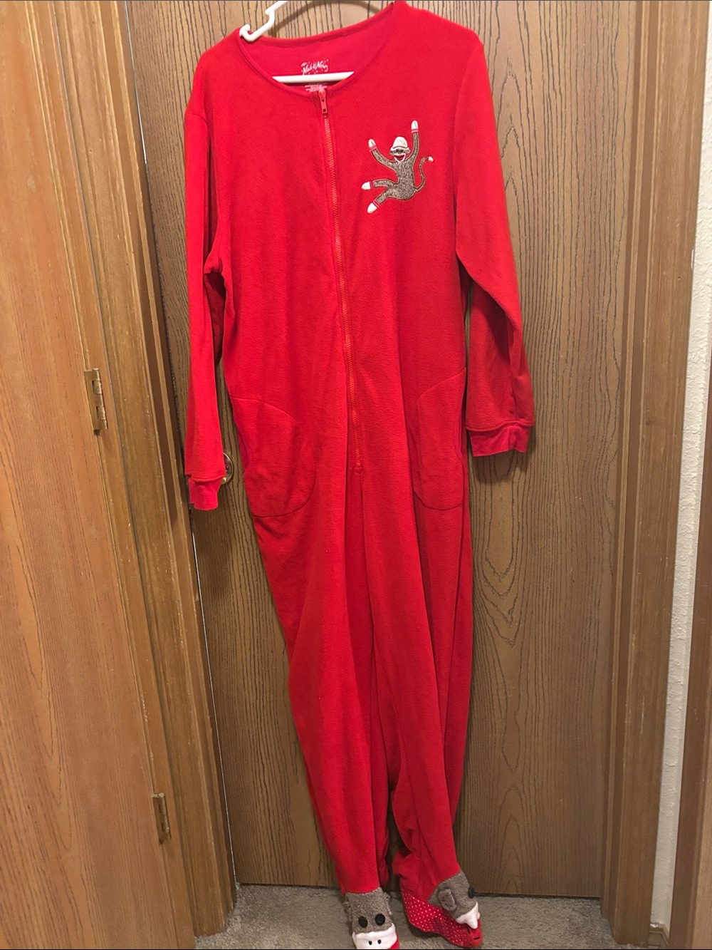 Nick & Nora Red Sleepwear Top with Branded Interior Print
